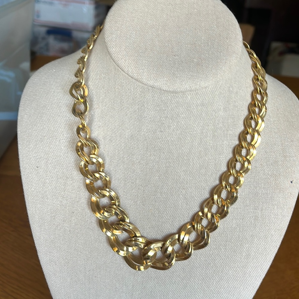 Vintage Monet Double Link Necklace ~ 18 inches